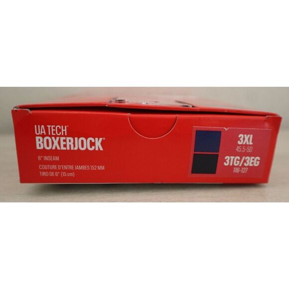 Under Armour 1363619-400 Men's Sz 3XL Blue 2-pk Tech 6" Boxerjock Briefs - Picture 3 of 4